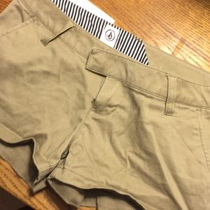 Tan Size 3 Volcom Shorts Never Worn